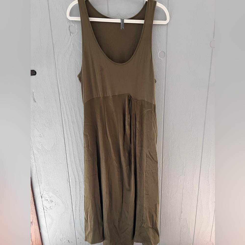 Anthropologie Gemini Sleeveless Dress Tank Knit & Woven Viscose Skirt - LP - Picture 1 of 5